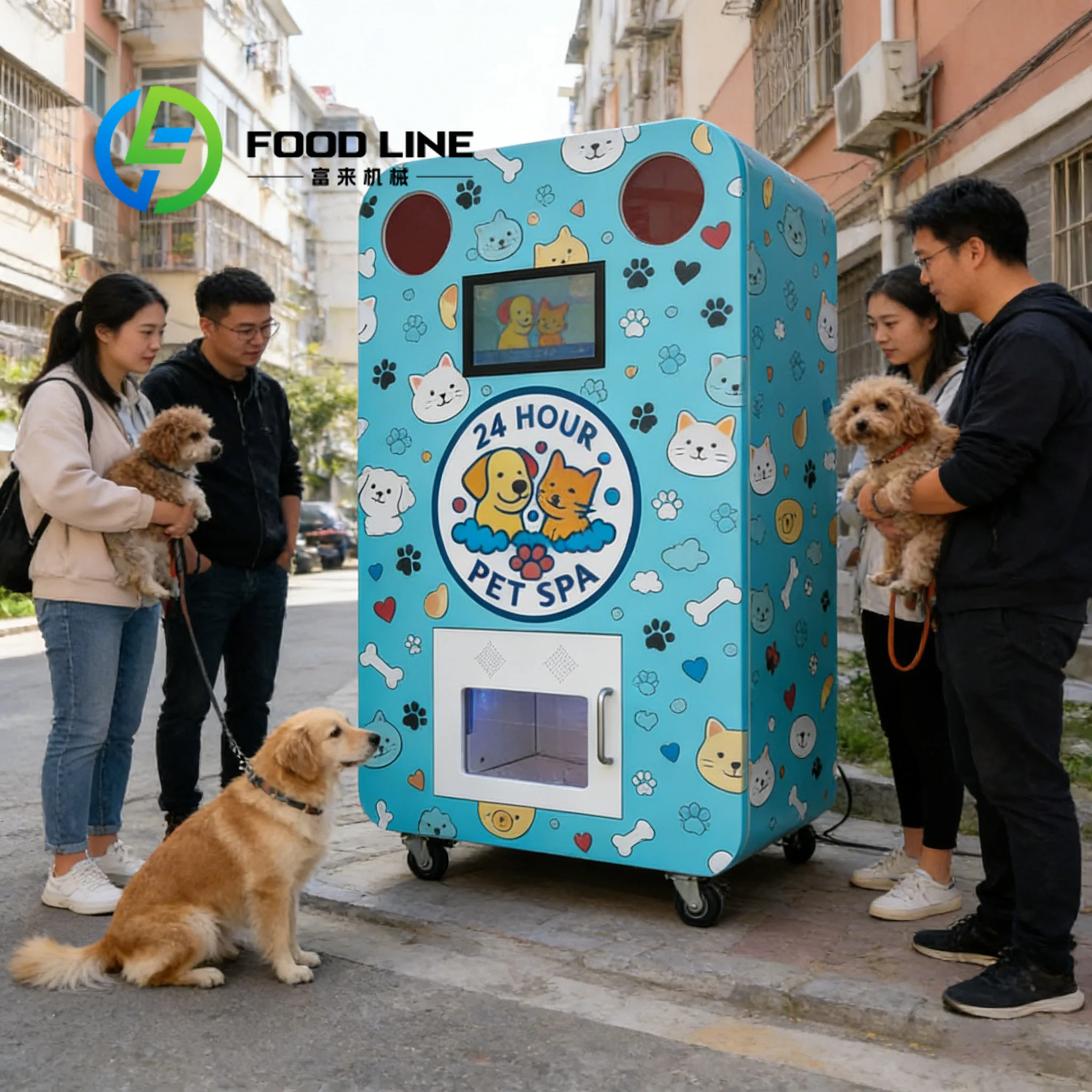 

CustomizePortable Automatic Pet Washing Station Self-Service Vending Machine Stainless Steel Multifunctional For Dogs And Cats