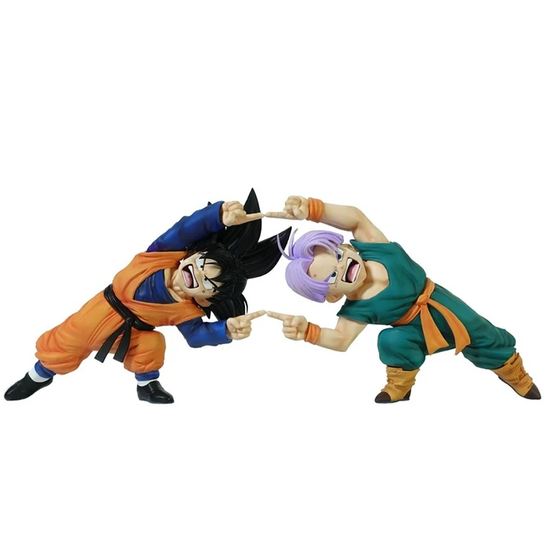 Figuras de Dragon Ball Z Anime, Son Goku, Gotenks, Troncos, Corpo Combinado, Estátua de PVC, Modelo de Coleção, Brinquedos, Presentes, 10cm