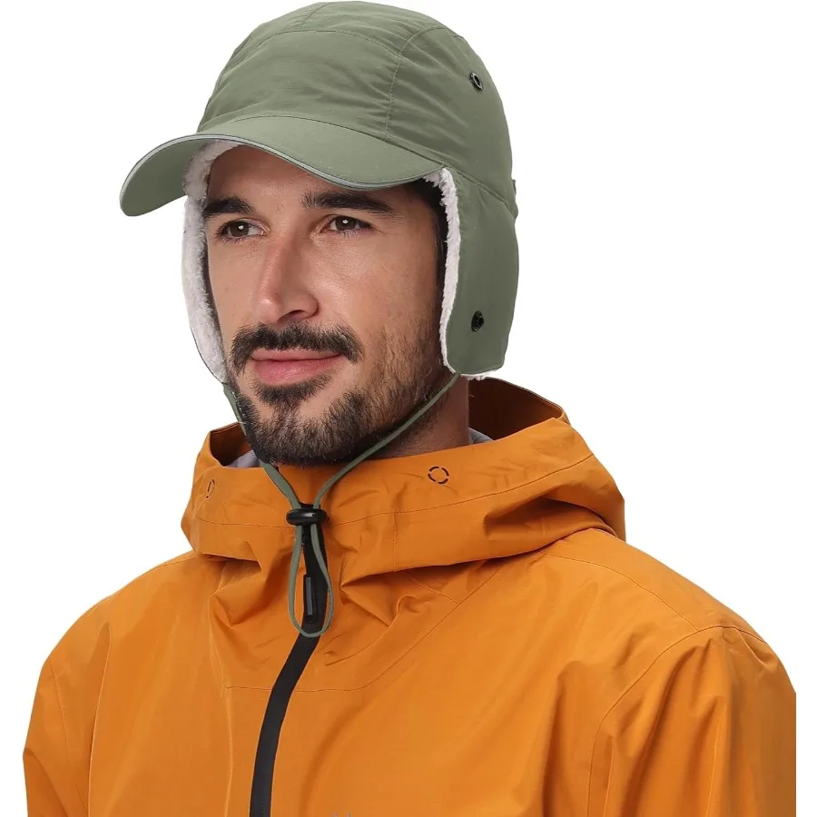 

Connectyle зимняя шапка-ушанка для мужчин и женщин бейсболка на шерпах на подкладке водостойкая светоотражающая регулируемая спортивная шапка