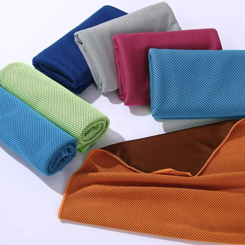 Ice Cold Towels Summer Cooling Sunstroke Sports Exercise Towels Cooler Running Towels Quick Dry Soft Breathable Towel  ni544