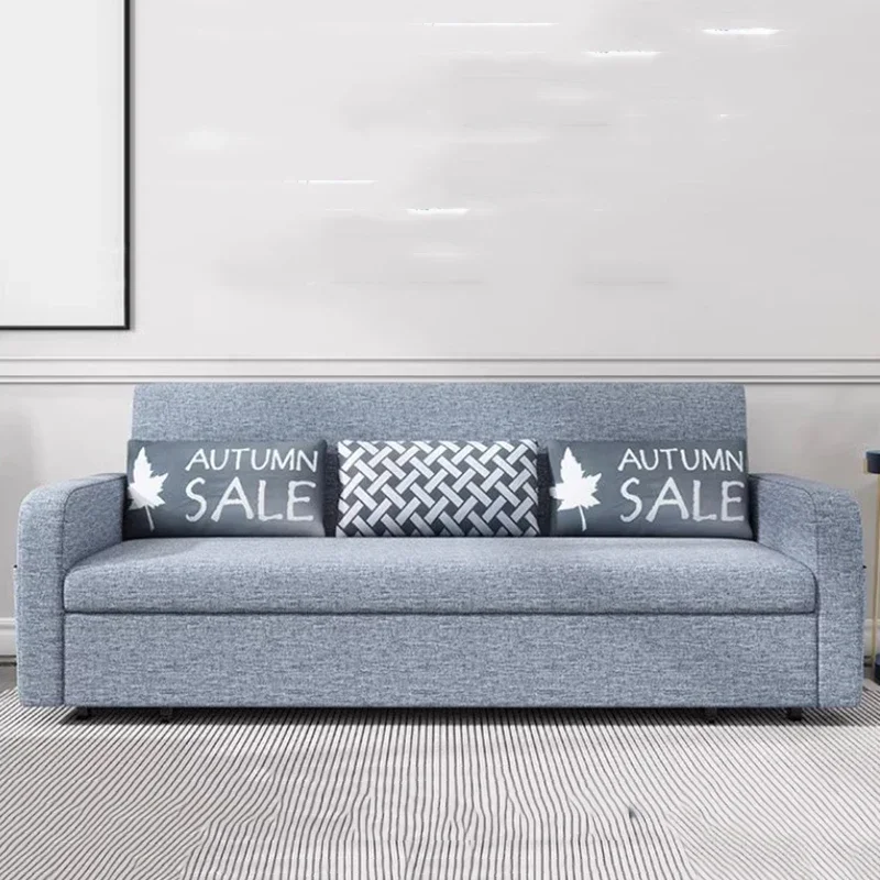 Large Foldable Sofas Beds New Arrival Comfortable Wood Nordic Lazy Sofa Bed Modern Folding Luxury Divani Da Soggiorno Furniture