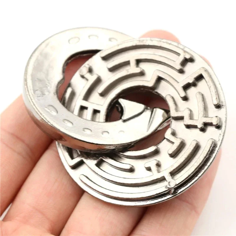 Mi Gong Lock  Puzzle Unlocking Toys Classic IQ Metal Brain Teasers Cast Puzzles Game Intellectual Toys For Adults Kids