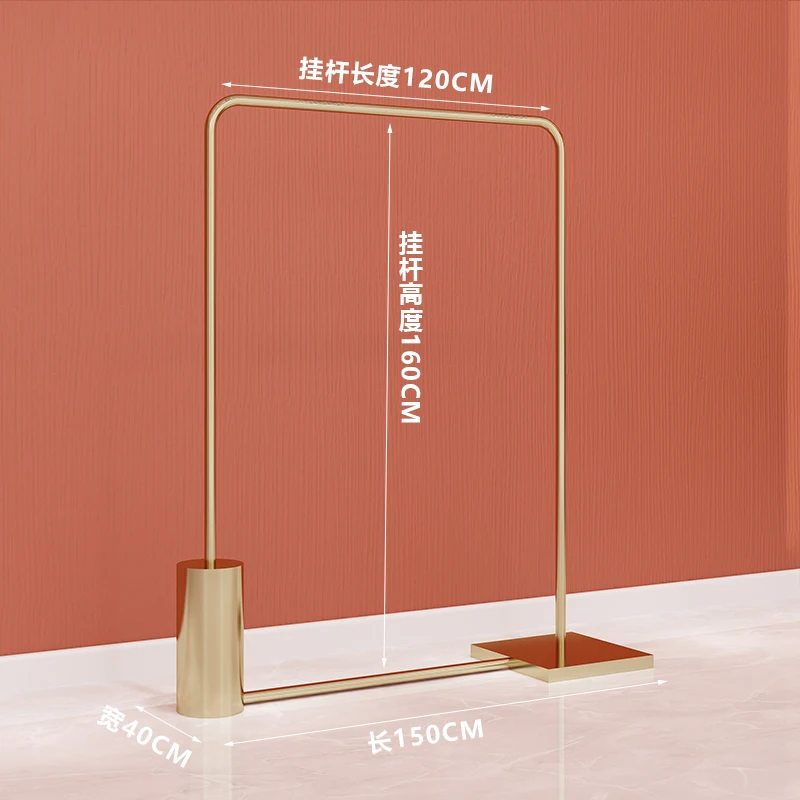 Custom. Custom Kledingstand Gouden Zware Kledingrek Nieuwe Kleding Staat Luxe Kleding Display Rekken
