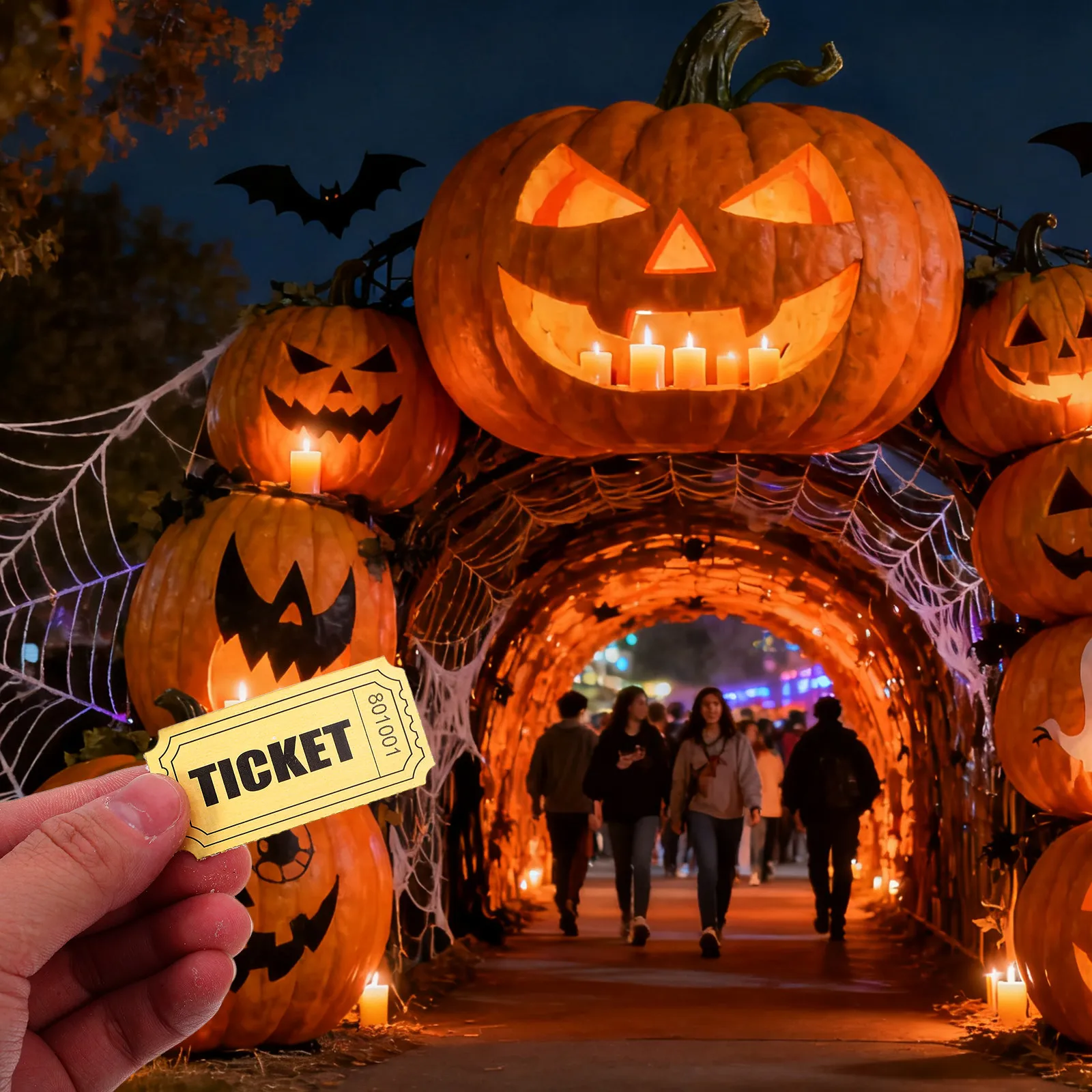 2000Pcs Raffle Tickets Roll Carnival Ticket Sheets Party Entry Reward Prizes Festival Auction School Event Party Favor view 5