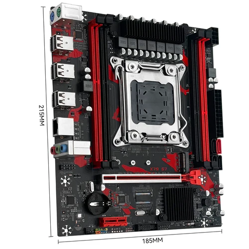 Imagen 2 del producto Placa base MACHINIST X79 S7 compatible con procesador de CPU Intel Xeon E5 v1 y v2 LGA 2011 DDR3 REG ECC RAM placa base de doble canal