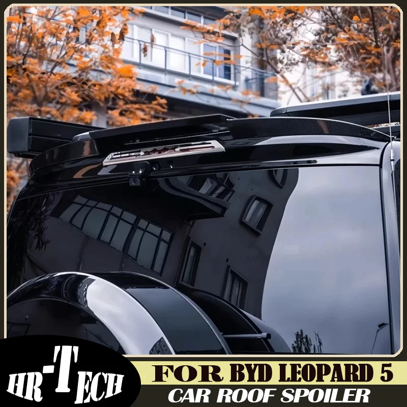 Car Roof Spoiler Tail Wing Suitable for BYD Leopard 5 2023 2024 Modified Black Warrior Sports Tail Wing Car Exterior Accessories