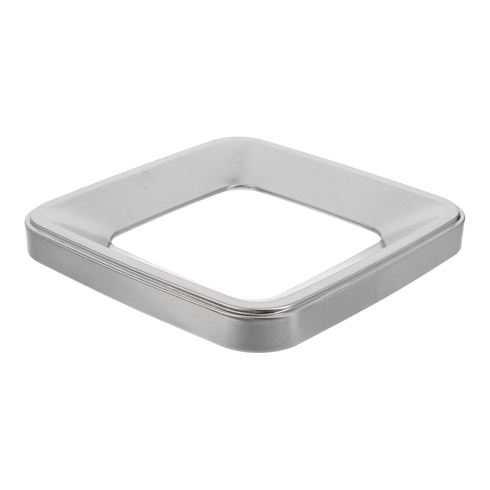 

Stainless Steel Commercial Trash Can Lid Outdoor Garbage Bin Cover Large Opening Easy Clean Replacement Top for Public