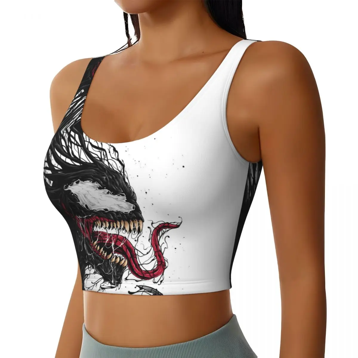 Custom Venom Workout Crop Tank Tops Women's Yoga Sports Bras