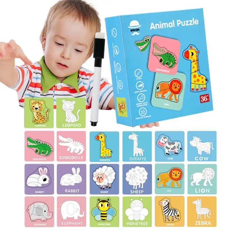 

Пазл развивающий для детей 0-3 лет, 10 шт.