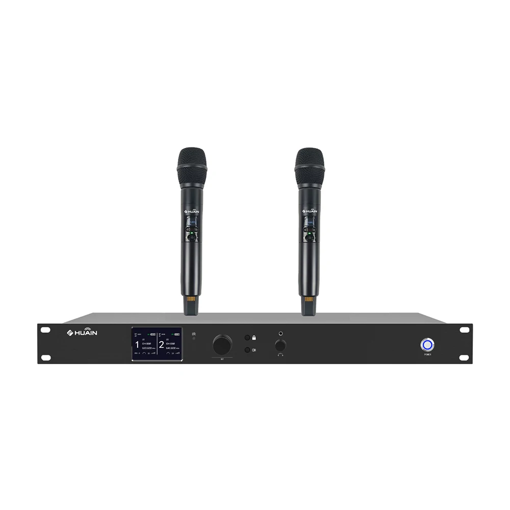 High Quality Rechargeable 2-channel/4-channel Cardioid Wireless Handheld Microphone Digital Wireless Conference System