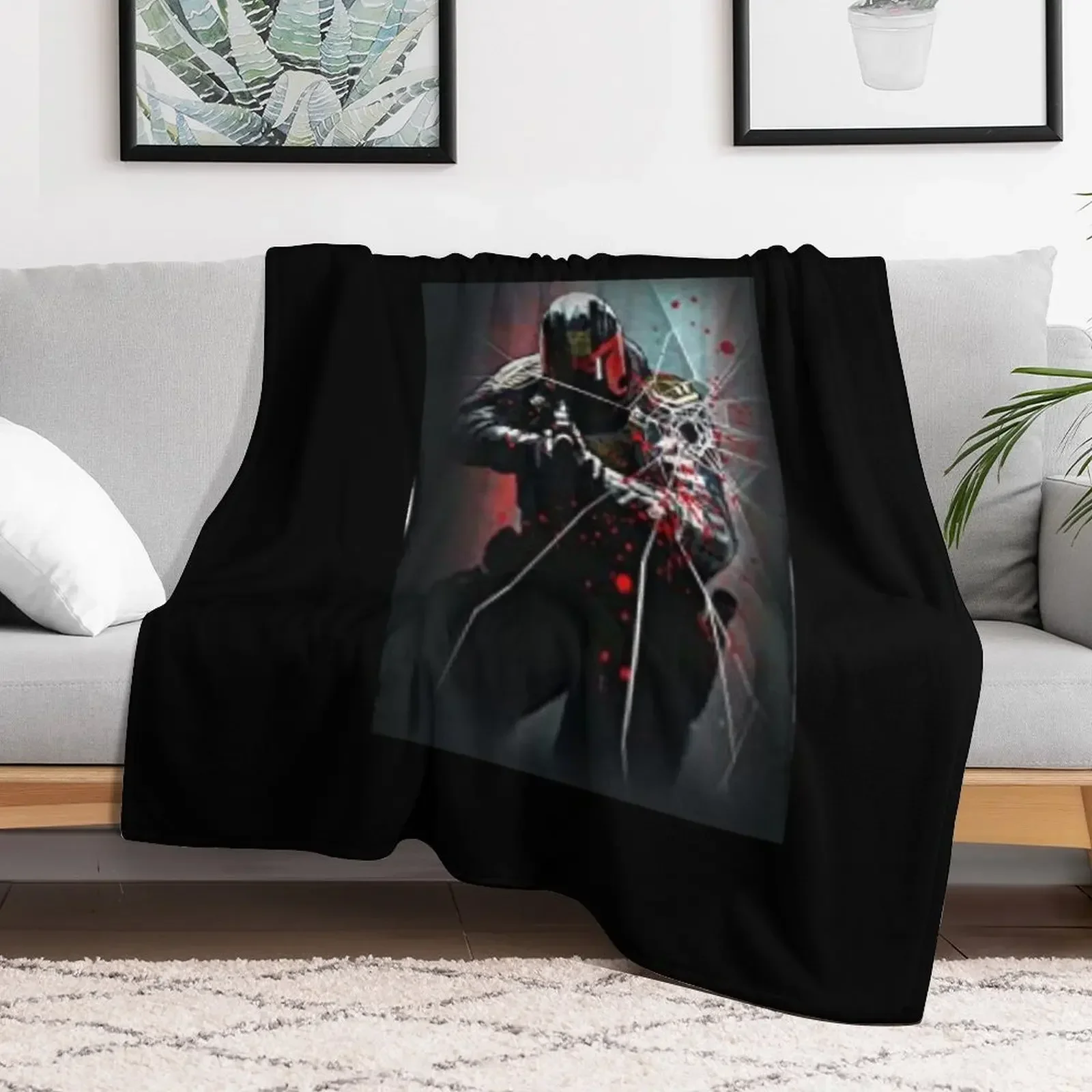 Judge Dredd Comic Throw Blanket Sofa Throw Thin Hair Blankets