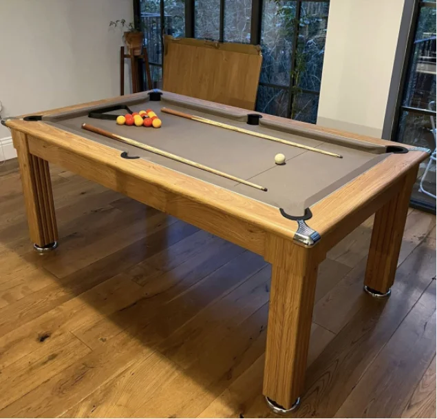 Traditional Diner Slate Pool Table a Traditional Dining Table with the Playability of a Commercial Pool Table