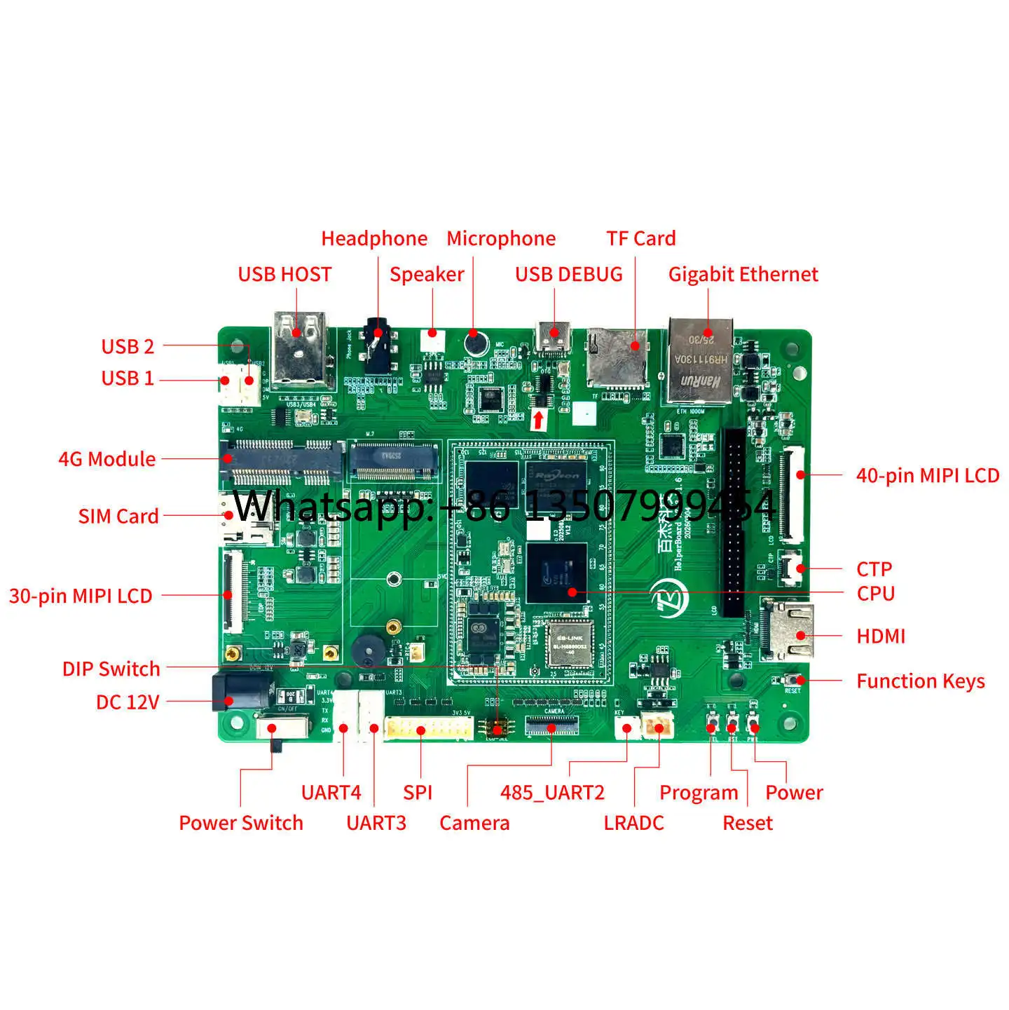 Helperboard A733 Linux Develop Board for Face Recognition System with MIPI CSI Camera Embedded Solution First Order 50% OFF