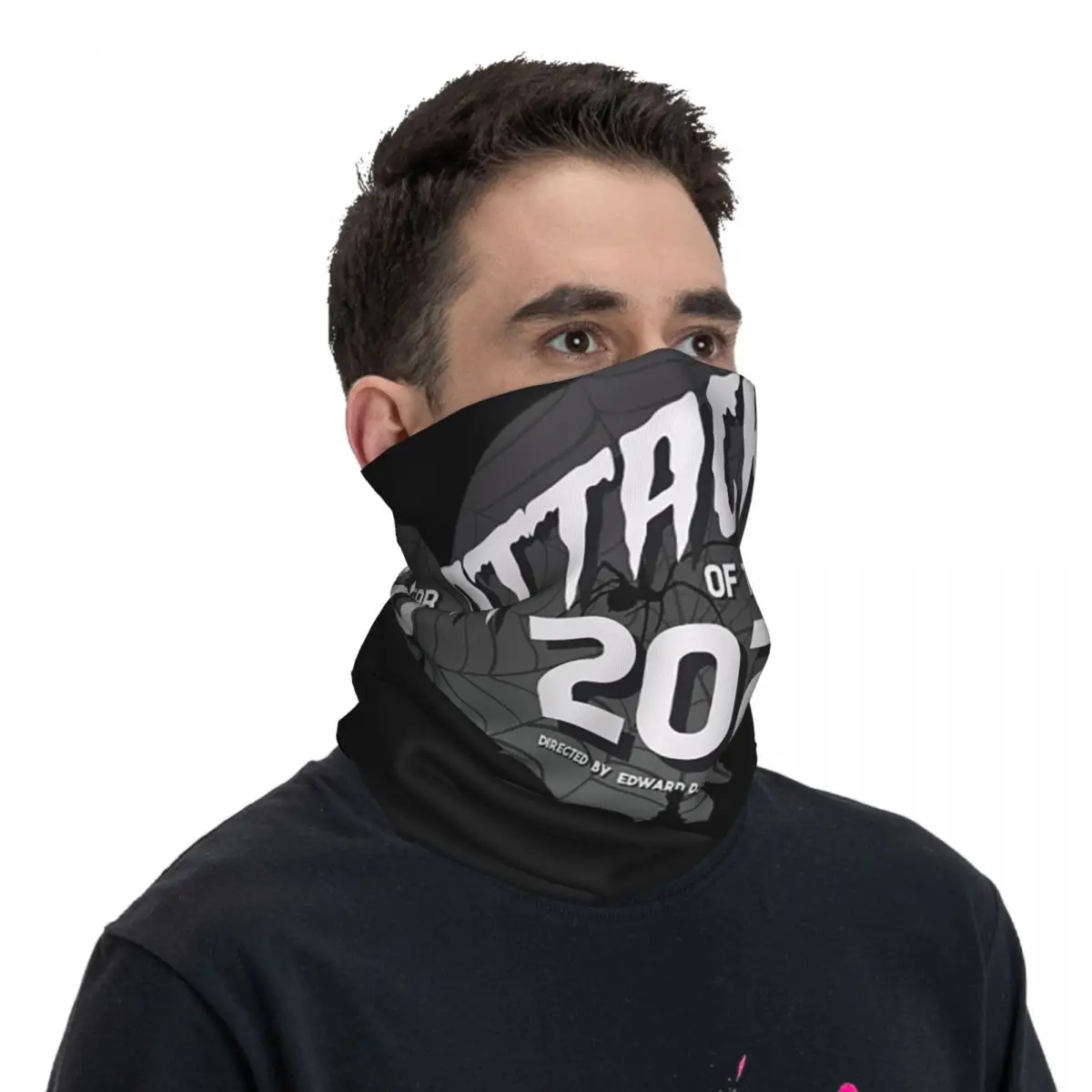 Attack of the Year 2020 - MST3K Bandana Neck Cover Printed Wrap Scarf Multifunction Headwear Outdoor Sports For Men Washable