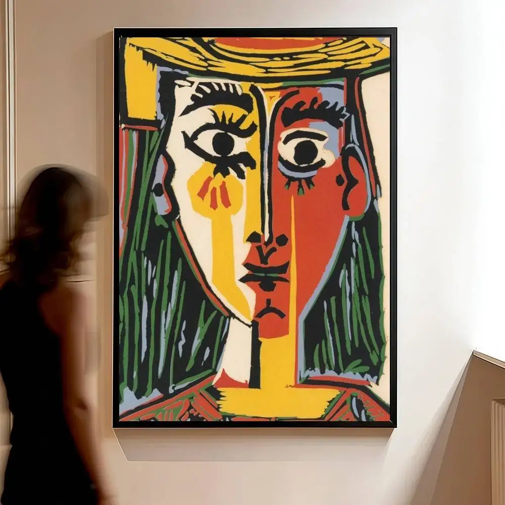 Picasso Related Art Paintings Poster Stickers Classic Art Print Retro Wall Decor HD Living Room Bedroom Home Light Ideal Gift