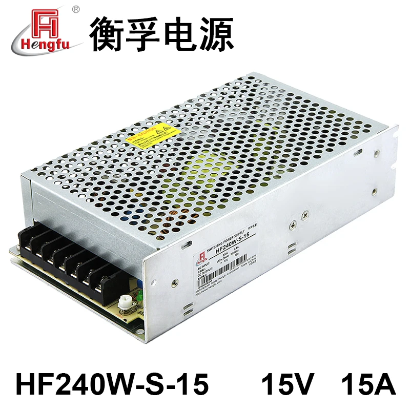 Hengfu HF240W-S-15 Adapter Oplader Ac 220V Overdracht Dc 15V 15A Laser Industrie Schakelende Lader