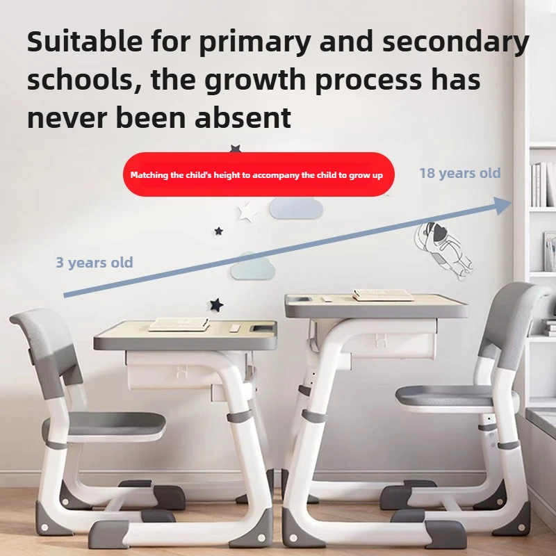 Customizable Children's Learning Adjustable Adjustable Desks and Chairs, Student Homework Homework Home Desk and Chair Set