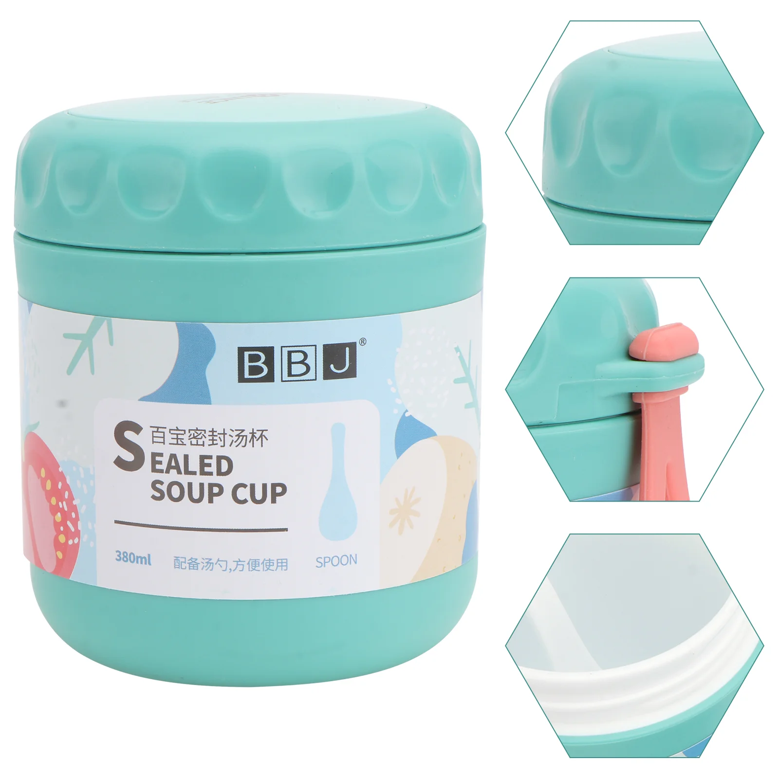 

Portable Plastic Soup Cup Water Breakfast Food Containers Insulation Insulated Jar Pp Child