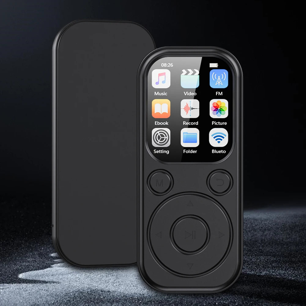 متوافق مع بلوتوث 5.4 MP4 وكمان 2.01 بوصة IPS شاشة مشغل MP3 محمول مشغل الصوت دعم راديو FM تسجيل الكتاب الإلكتروني