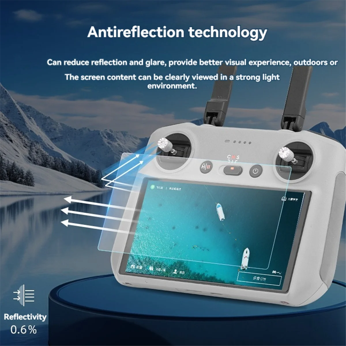 AT619-Screen Protector Film for MINI 3/4 PRO with Screen Remote Control AR Transparency Film Tempered Film Accessories