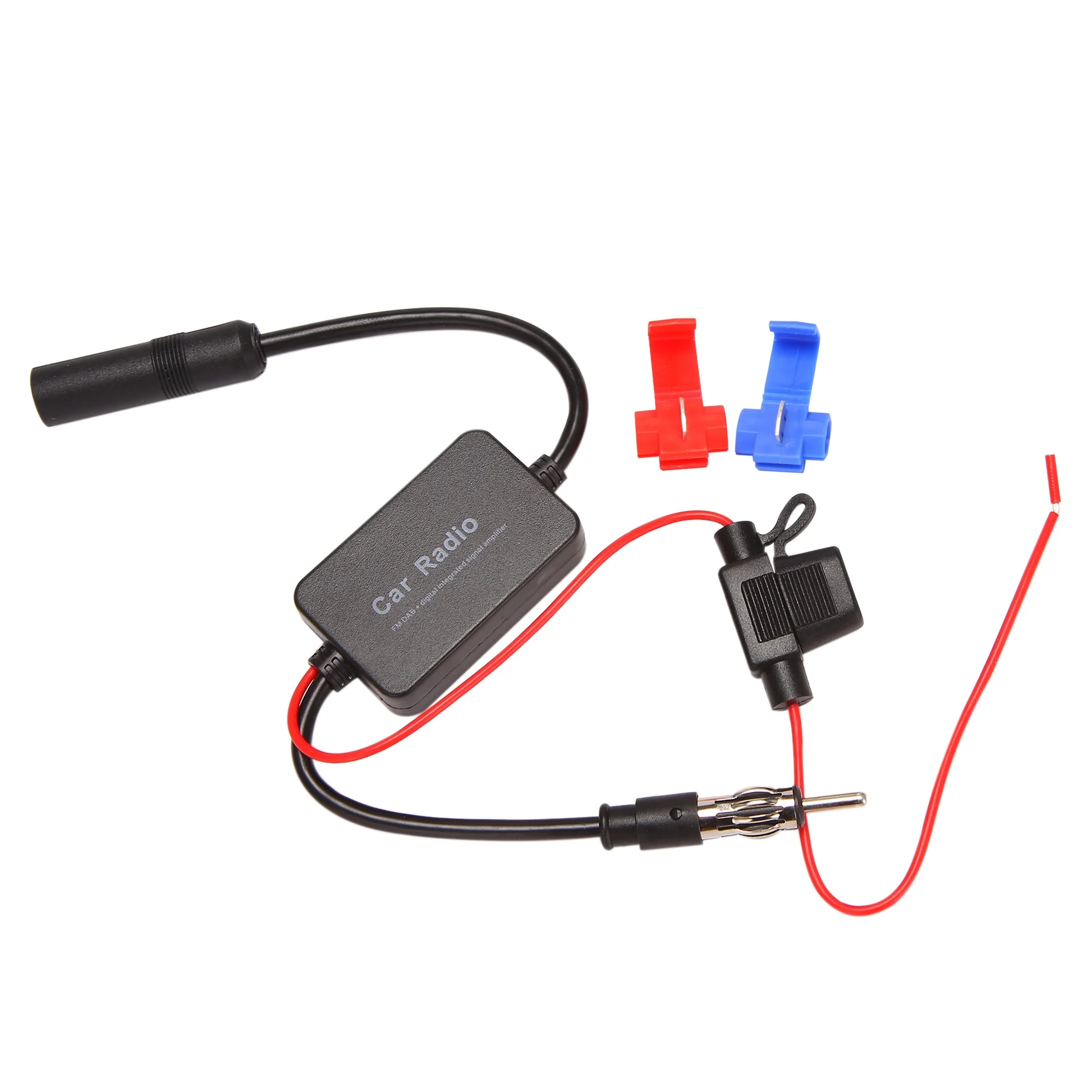 For Universal 12V Auto Car Radio FM Antenna Signal Amp Amplifier Booster For Marine Car Vehicle Boat 330mm FM Amplifier