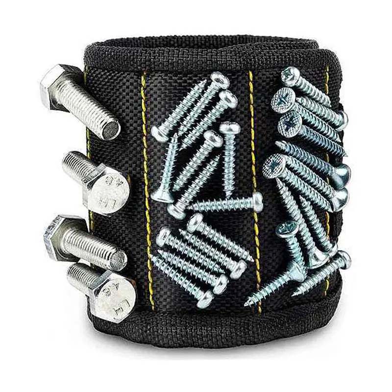 Strong Neodymium Boron Magnet Pickup Adsorption Screw Wristbands 5 Rows of Suction Nails Strong Engineering Magnetic Adsorption