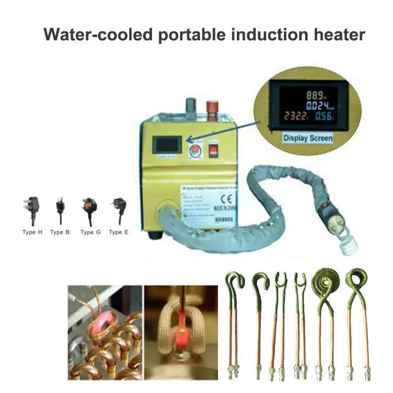 

2KW 18-60kHz High Frequency Induction Heater Induction Heater Furnace Heating Machine Welding Quenching