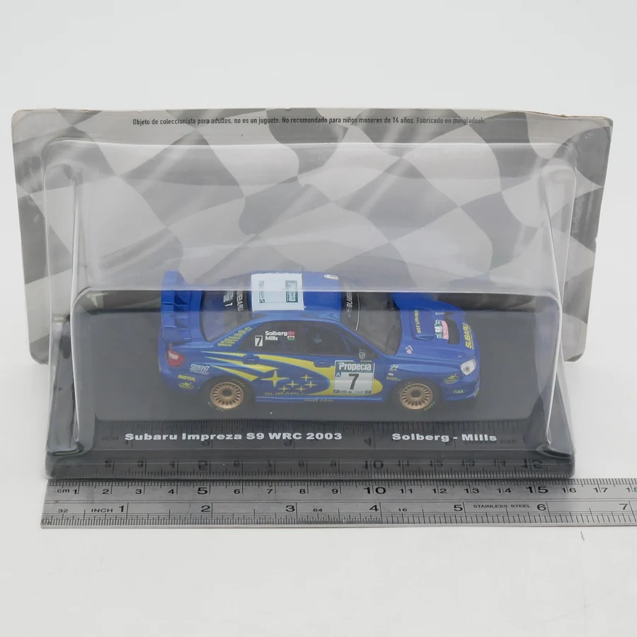 Ixo 1:43 Scale Diecast Alloy Subaru Impreza S9 WRC 2003 Toys Cars Model Classics Nostalgia Adult Gifts Souvenir Static Display