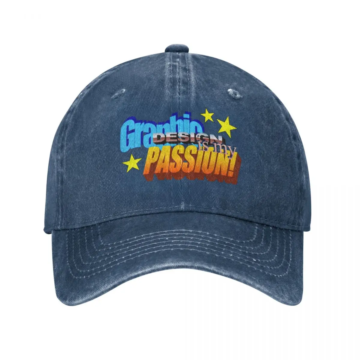 

Graphic Design Is My Passion! Baseball Cap Rugby Luxury Brand Golf Hat Men Women'S