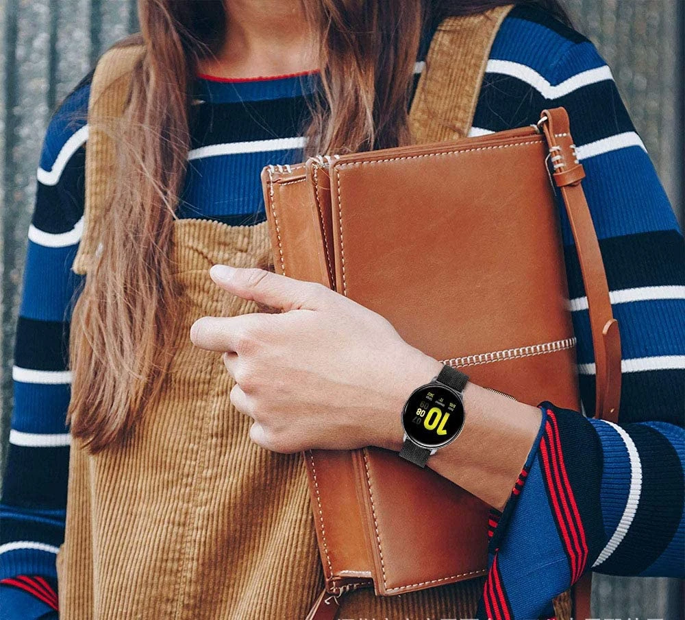 جالاكسي ساعة 3 41 مللي متر 45 مللي متر الفرقة لسامسونج نشط 2 40 مللي متر 44 مللي متر سوار 20 مللي متر 22 مللي متر شبكة الفولاذ المقاوم للصدأ حزام لساعة جالاكسي 46 مللي متر