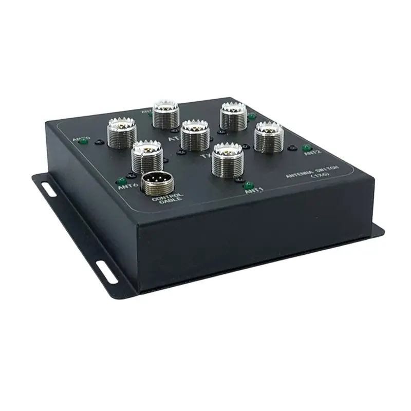 

【День отца】Комплект дистанционного антенных переключателей AT-16, 6-позиционный коаксиальный переключатель, 1,8 МГц-55 МГц, 800 Вт PEP, удобный инструмент для передачи данных