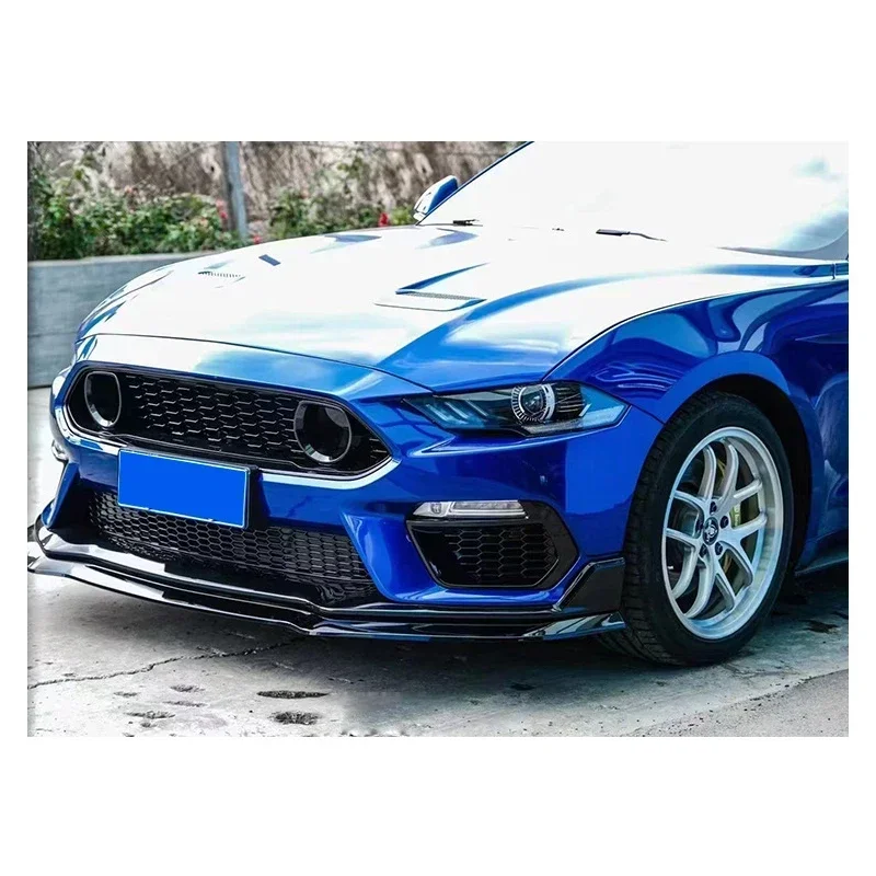 ABS Koolstofvezel Voorbumper Grille Lip Splitter Spoiler Diffuser spatbord Guard Body Kit Voor Ford Mustang 2018-2023