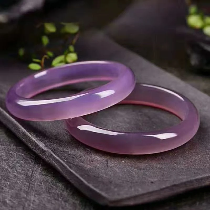 

Quartzite Jade Round Bar Exquisite Bracelet New Ancient Style Hand-polished Women's Bracelet