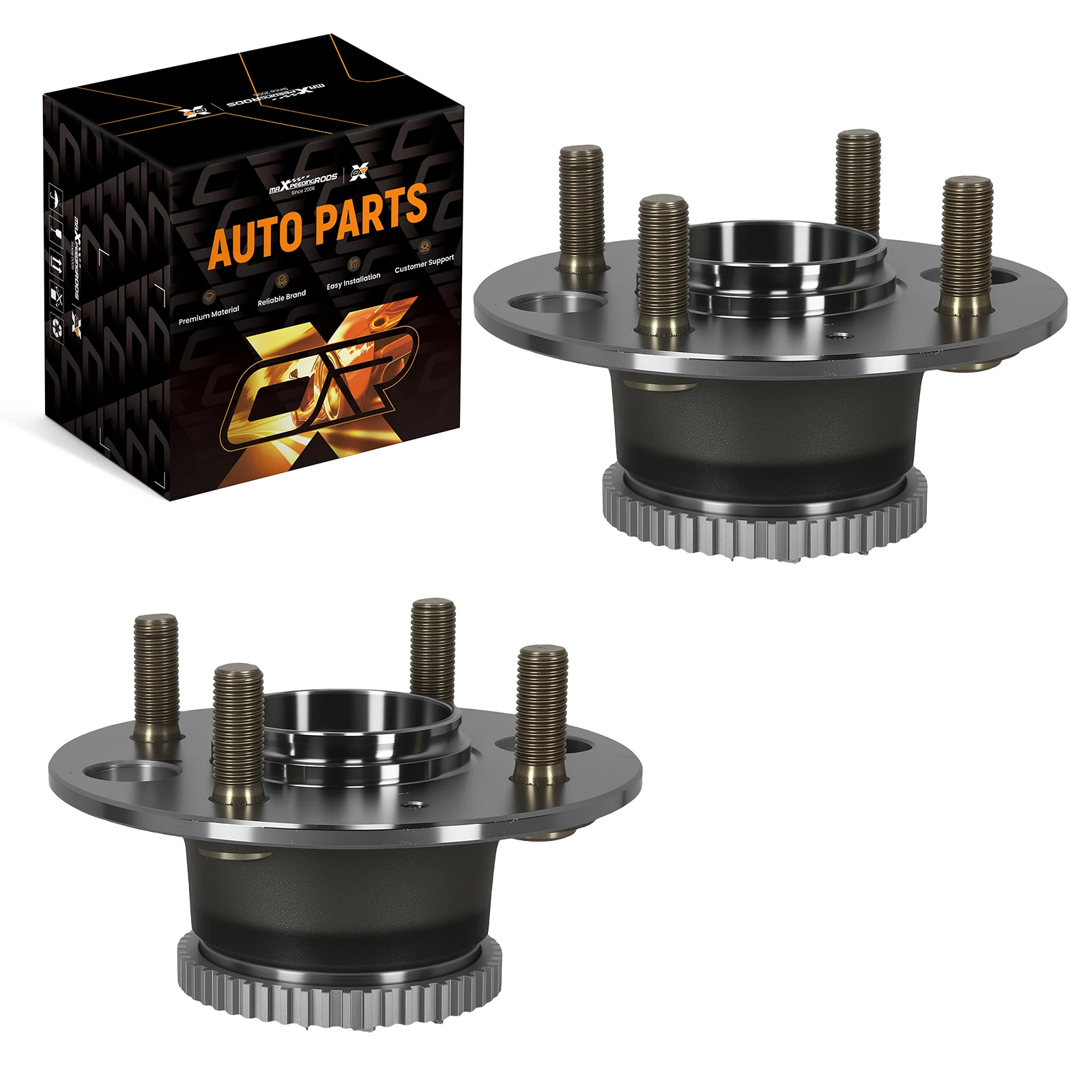

Rear 4 Bolt Wheel Hub & Bearing Set for Honda Civic Si/SiR 2002-03 QHUB223 ABS