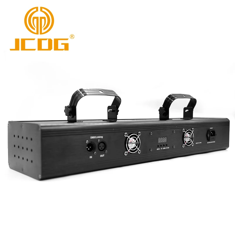 JCDG 4หัวไฟเลเซอร์สีเลเซอร์4 In 1 DMX512 RGB Stage เลเซอร์โปรเจคเตอร์สำหรับดิสโก้ DJ Party Dance ชั้นบาร์