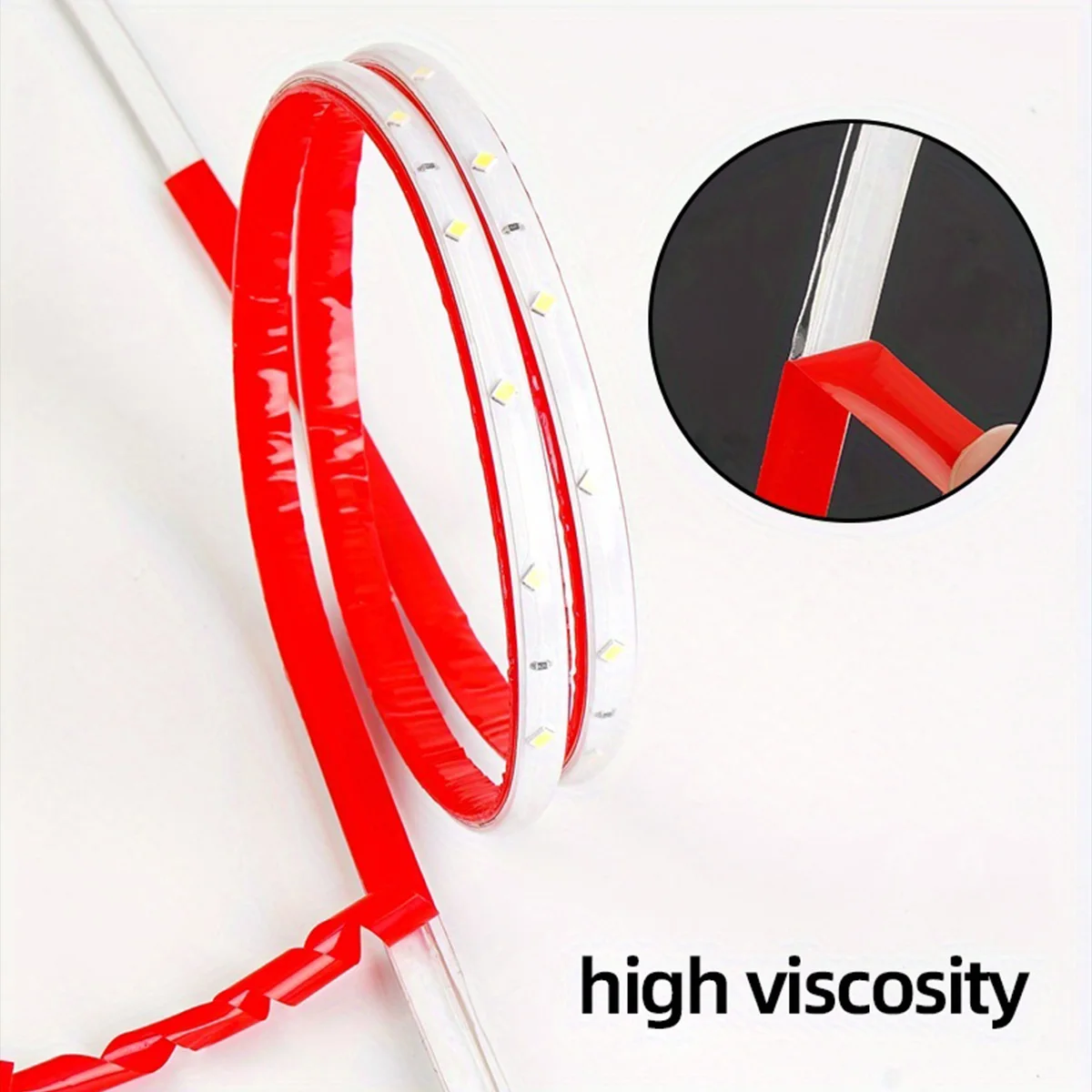 LED light strip adhesive strip double-sided nano acrylic tape transparent strong adhesion Christmas party balloon fixing - view 4