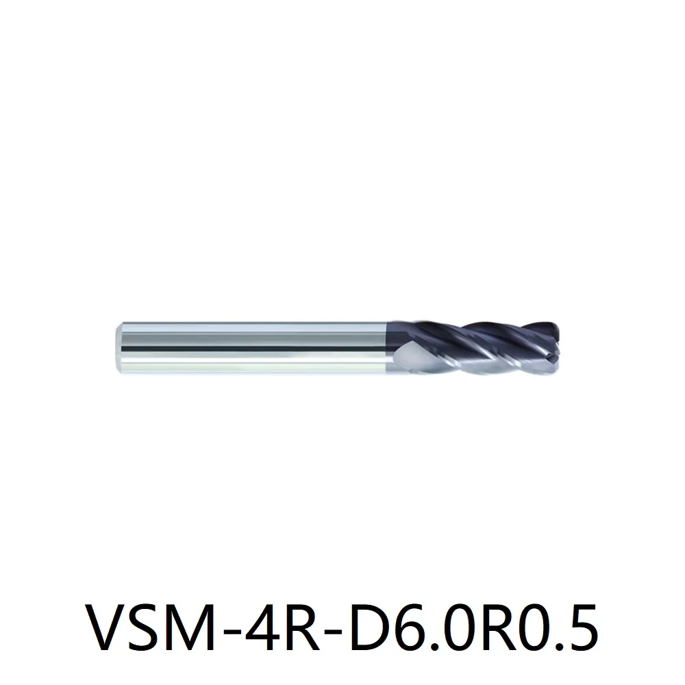 

ZCC VSM-4R-D6.0R0.2 VSM-4R-D6.0R0.5 VSM-4R-D6.0R1.0 VSM series Solid carbide milling VSM-4R