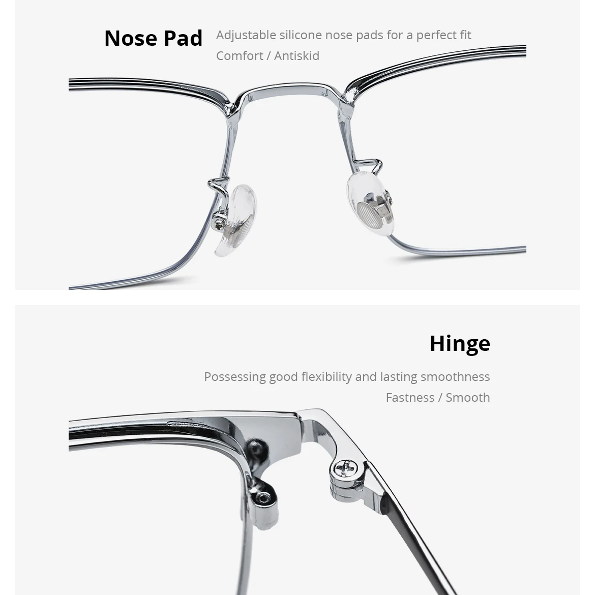 NIANZHEN إطار نظارات معدني للرجال مربع 2025 تصميم العلامة التجارية الجديدة نظارات النساء خفيفة الوزن نظارات ريترو 39208 #4