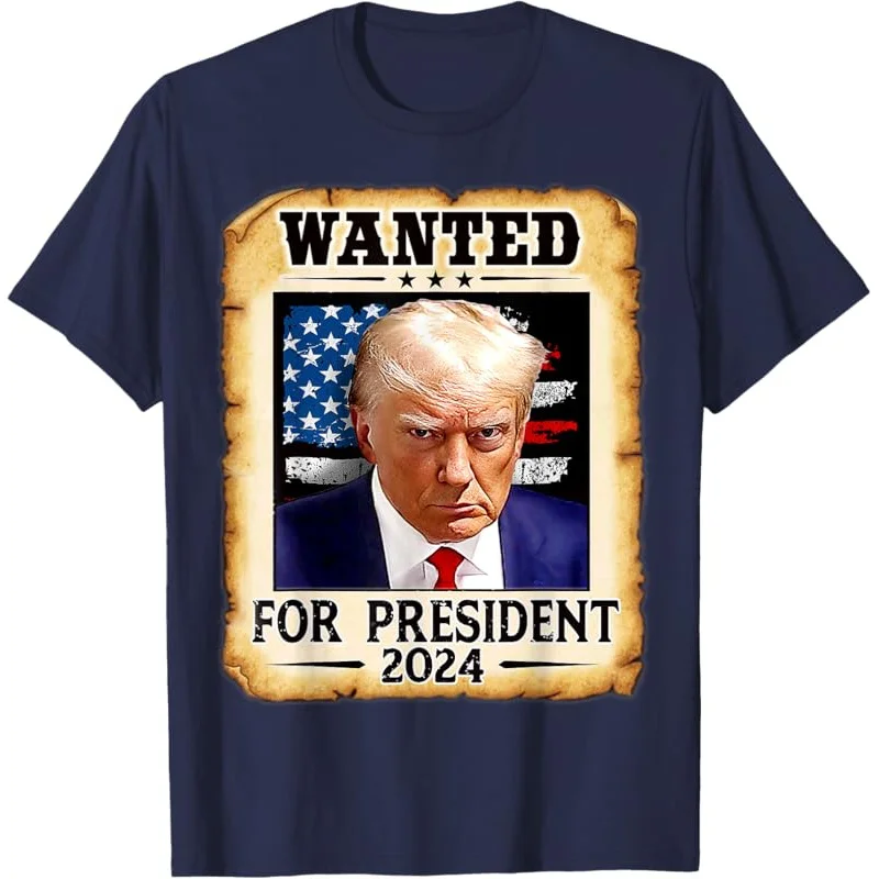 

2024 Donald Trump Mug Shot Wanted For U.S. President T-Shirt