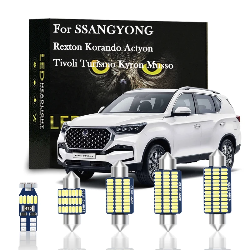 

Canbus For SSANGYONG Rexton Korando KJ C Musso Actyon Sports 1 2 Grand Tivoli Turismo Kyron Accessories Interior LED Kit