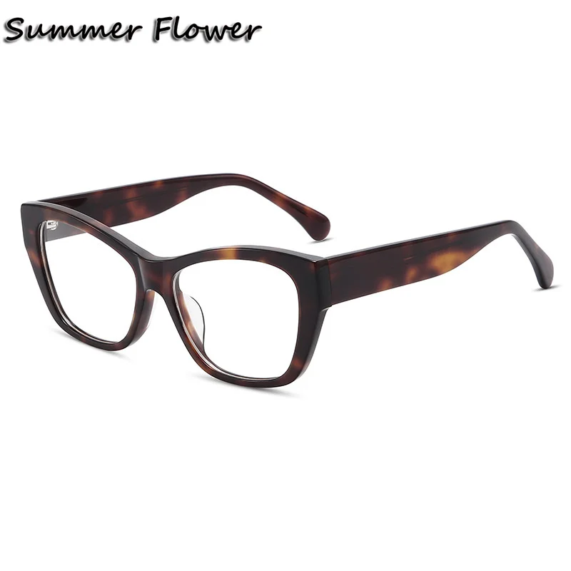 

Cat Eye Acetate Glasses for Women Fashion Designer Optical Glasses Frame for Female Prescription Lenses Minus Recipe Gafas