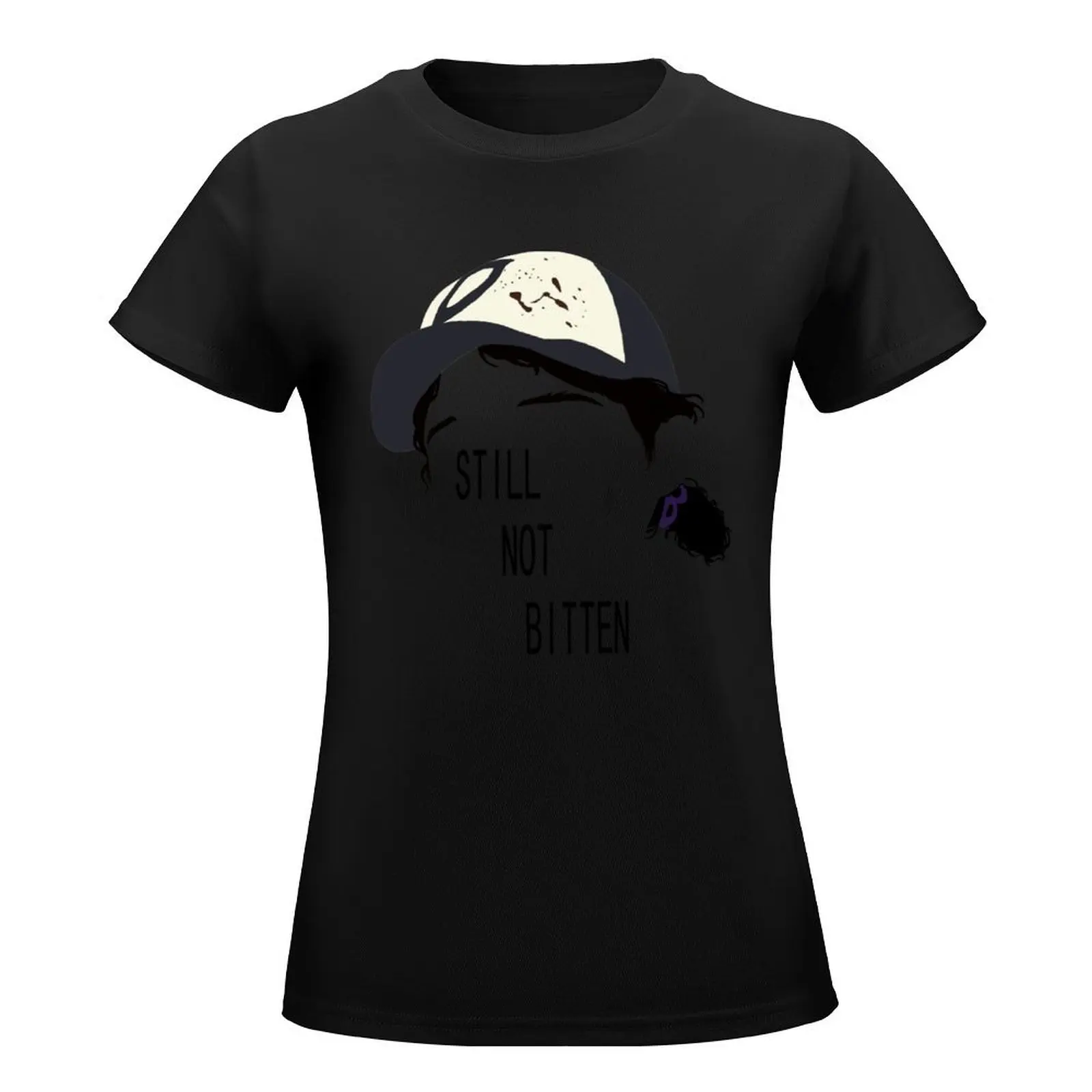 Telltale Games' The Walking Dead - Clementine Outline ver. 2 T-Shirt summer tops oversized clothes for Women