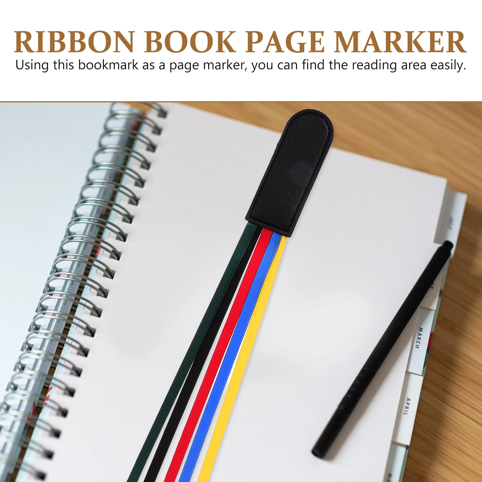 

Fine Workmanship PU Ribbon Bookmark Page Marker for Reading Books Reusable Ribbon Bookmarks for Men Tassel Page Mark