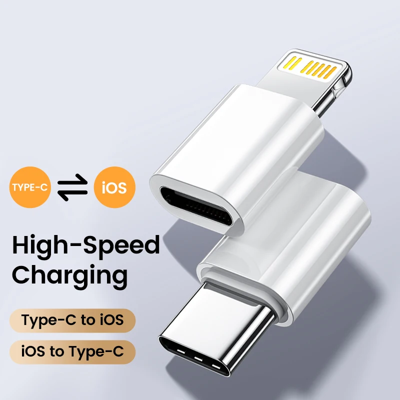 Adapter Olaf typu C na Lightning dla iOS męski na żeński konwerter typu C do iPhone\'a 14 13, adapter USB typu C do szybkiego ładowania laptopa