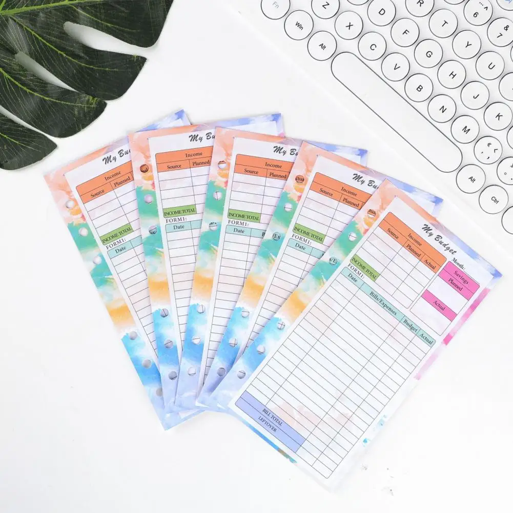 Colorful Monthly Weekly Inserts Kit A6 Planner Replacement Colorful A6 Planner Refill Kit 82 Sheet 2024 Monthly Weekly Planner