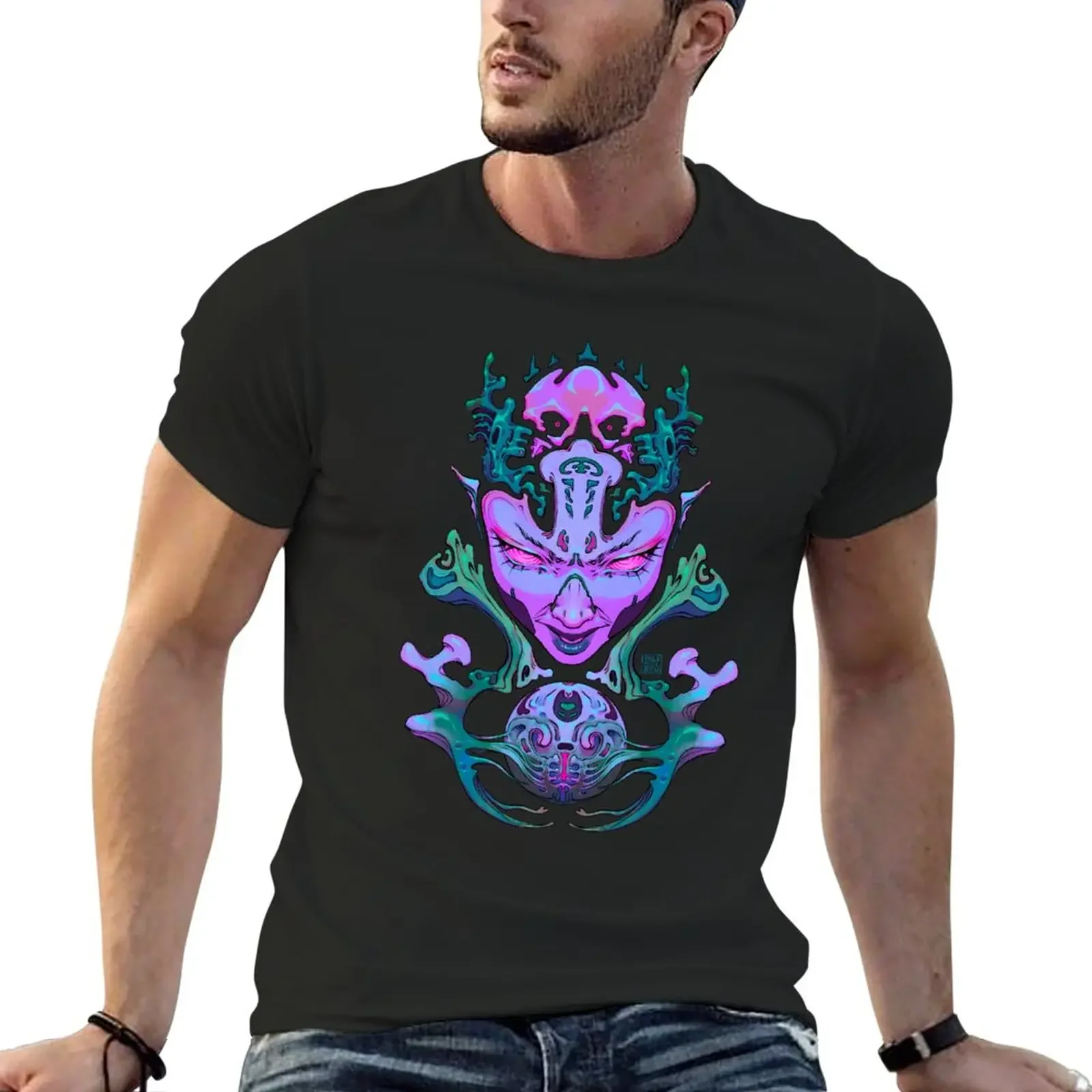 Oracle - Vibrant T-Shirt kawaii clothes plus sizes black t-shirts for men