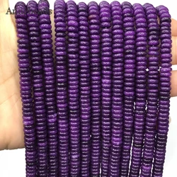 2*6mm Natural Rondelle Purple Sugilite Jades Bead Flat Spacer Abacus Beads For Jewelry Making Diy Bracelet Necklace Earrings