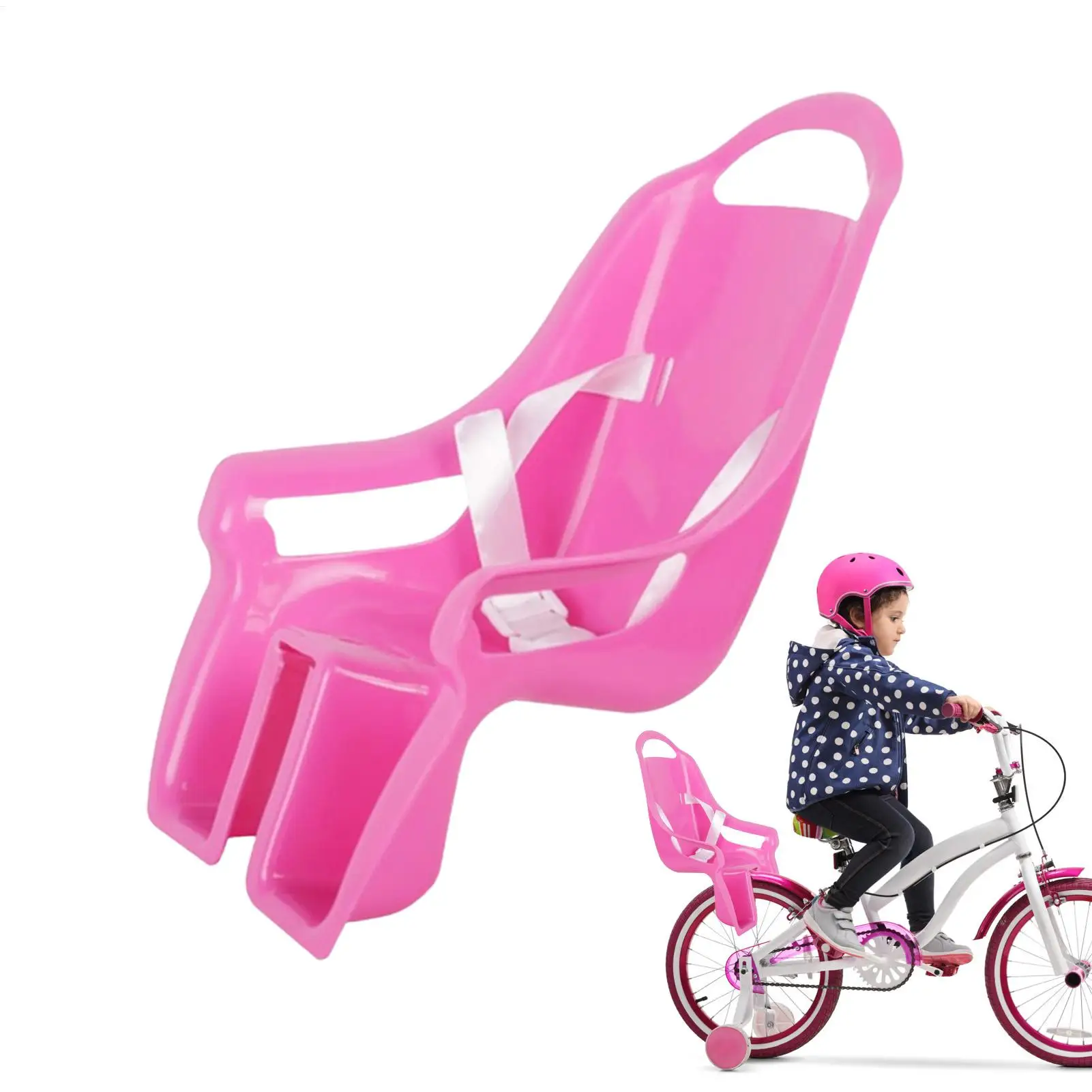 

Children Bicycles Decoration Doll Seat With Stickers Girl Stuffed Animal Chair Bicycles Attachment For Girl Bicycles Decoration