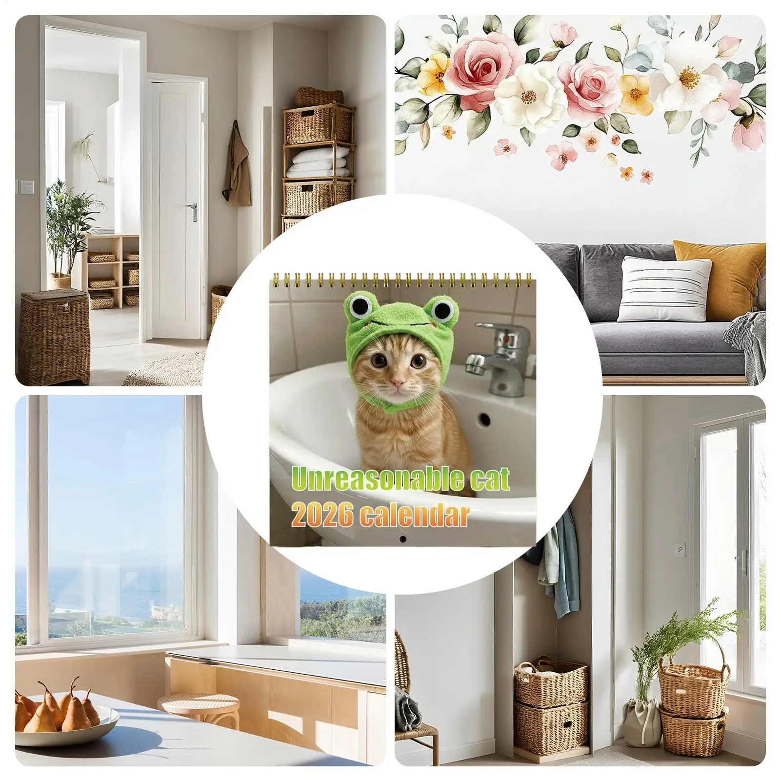 Cat Calendar 2026 2026 Wall Calendar Monthly Planner For Holiday Christmas Halloween New Year Home Office Family Kids Friends