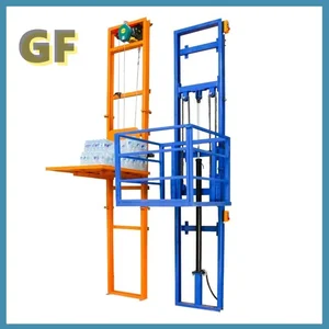 House Hydraulic Cargo Elevator Simple Small Factory Warehouse Guide Railway Platform Elevation Electric Talk 10 Main Sales Electric Talk - №10